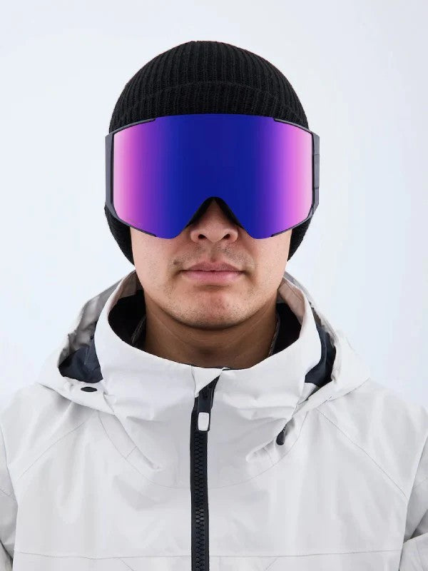 23/24モデル Sync Low Bridge Fit Goggles+Bonus Lens #Black/Perceive Sunny Red [215081]｜ANON