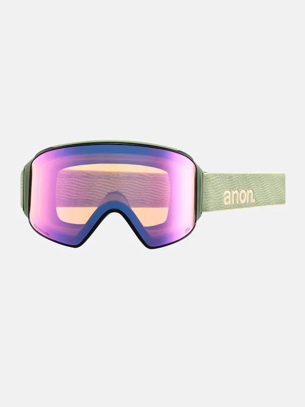 23/24モデル M4 Cylindrical Goggles +Bonus Lens+MFI Face Mask #Hedge/Perceive Variable Green [203401]｜ANON