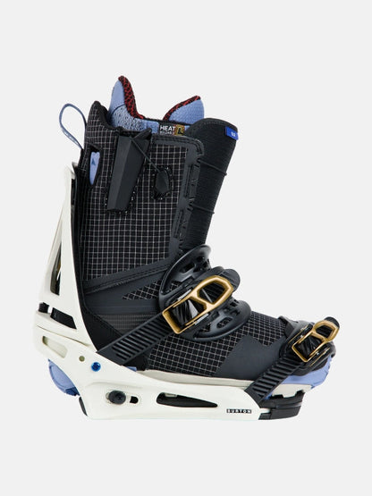 23/24モデル Men's Burton Genesis Re:Flex Snowboard Bindings #White/Gold [105471]｜BURTON